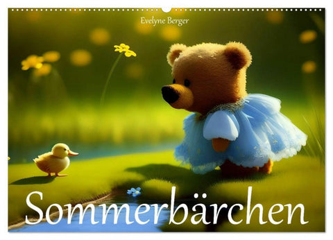 Sommerbärchen (Wandkalender 2027 DIN A2 quer), CALVENDO Monatskalender