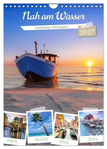 Nah am Wasser (Wandkalender 2027 DIN A4 hoch), CALVENDO Monatskalender