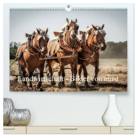 Landwirtschaft - Bilder von einst (hochwertiger Premium Wandkalender 2027 DIN A2 quer), Kunstdruck in Hochglanz