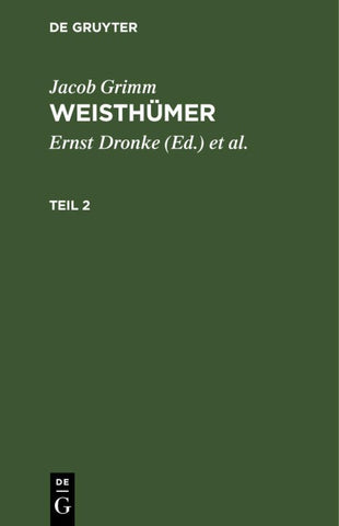 Weisthümer. Teil 2