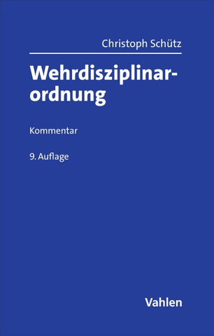 Wehrdisziplinarordnung. WDO