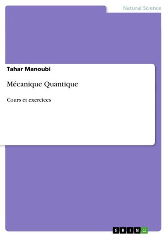 Mécanique Quantique