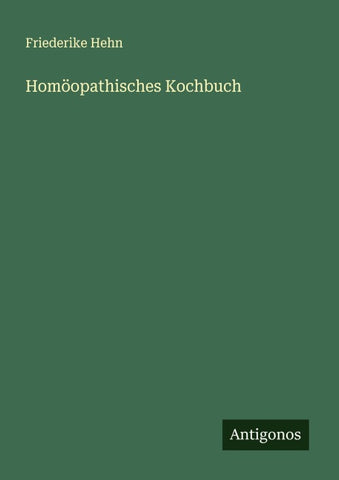 Homöopathisches Kochbuch