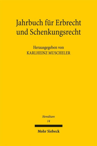 Jahrbuch für Erbrecht und Schenkungsrecht