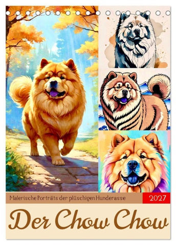 Der Chow Chow (Tischkalender 2027 DIN A5 hoch), CALVENDO Monatskalender