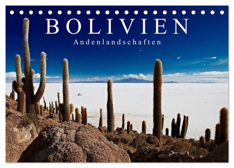 Bolivien Andenlandschaften "CH-Version" (Tischkalender 2026 DIN A5 quer), CALVENDO Monatskalender