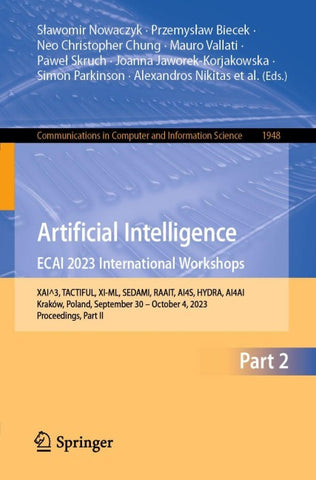 Artificial Intelligence. ECAI 2023 International Workshops