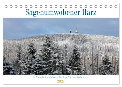 Sagenumwobener Harz (Tischkalender 2027 DIN A5 quer), CALVENDO Monatskalender