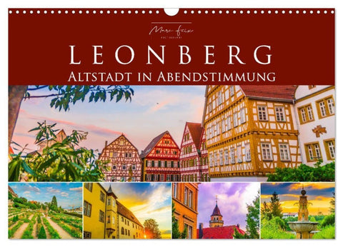Leonberg - Altstadt in Abendstimmung (Wandkalender 2027 DIN A3 quer), CALVENDO Monatskalender