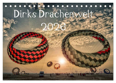 Dirks Drachenwelt (Tischkalender 2026 DIN A5 quer), CALVENDO Monatskalender