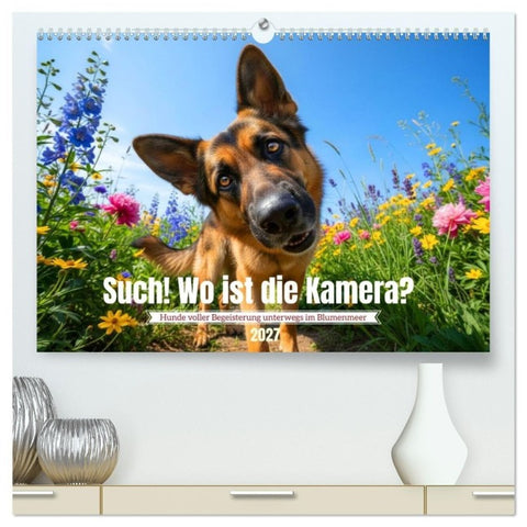 Such! Wo ist die Kamera? (hochwertiger Premium Wandkalender 2027 DIN A2 quer), Kunstdruck in Hochglanz