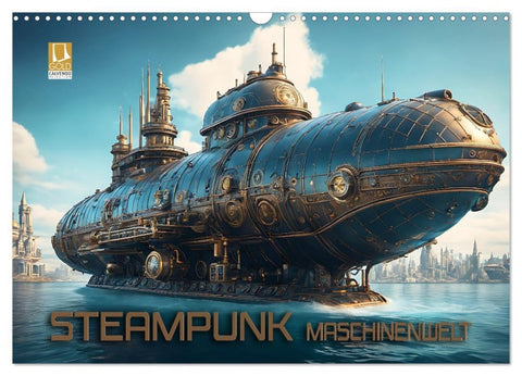 Steampunk Maschinenwelt (Wandkalender 2026 DIN A3 quer), CALVENDO Monatskalender