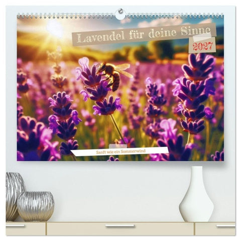 Lavendel für deine Sinne (hochwertiger Premium Wandkalender 2027 DIN A2 quer), Kunstdruck in Hochglanz