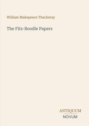 The Fitz-Boodle Papers