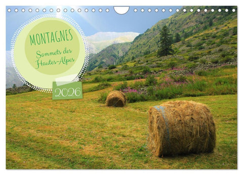 MONTAGNES Sommets des Hautes-Alpes (Calendrier mural 2026 DIN A4 vertical), CALVENDO calendrier mensuel