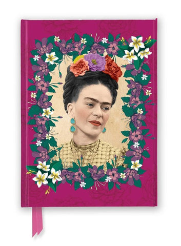Premium Notizbuch DIN A5: Frida Kahlo, Dunkles Pink