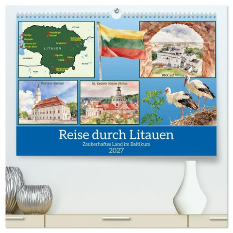Reise durch Litauen (hochwertiger Premium Wandkalender 2027 DIN A2 quer), Kunstdruck in Hochglanz
