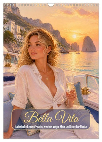 Bella Vita (Wandkalender 2027 DIN A3 hoch), CALVENDO Monatskalender