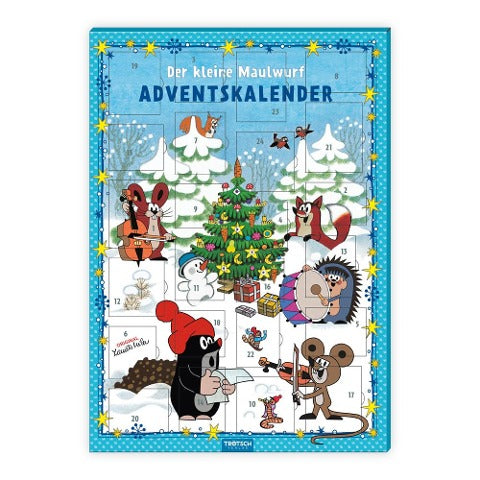 TRÖTSCH - Magnet-Adventskalender "Der kleine Maulwurf" | Weihnachtskalender mit 24 tollen Magneten