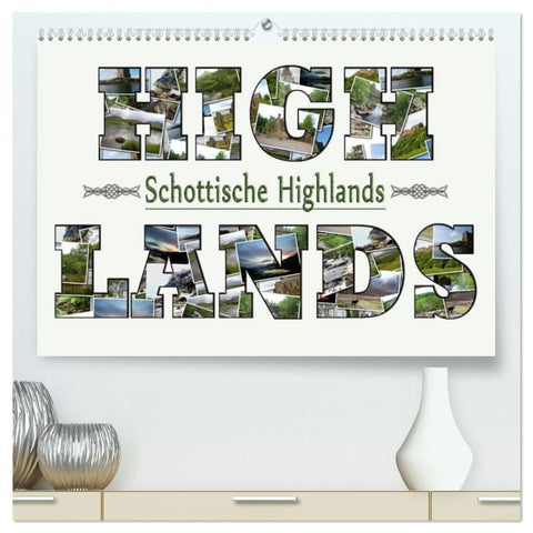 Schottische Highlands (hochwertiger Premium Wandkalender 2027 DIN A2 quer), Kunstdruck in Hochglanz
