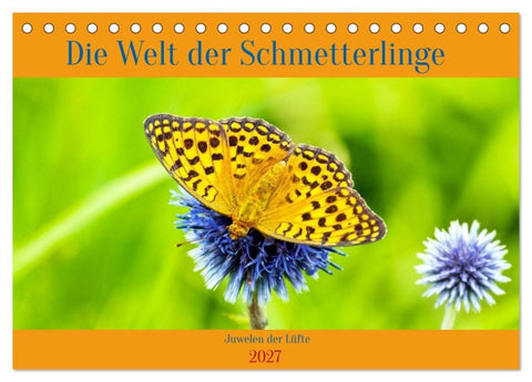 Die Welt der Schmetterlinge (Tischkalender 2027 DIN A5 quer), CALVENDO Monatskalender