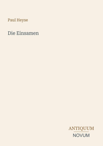 Die Einsamen