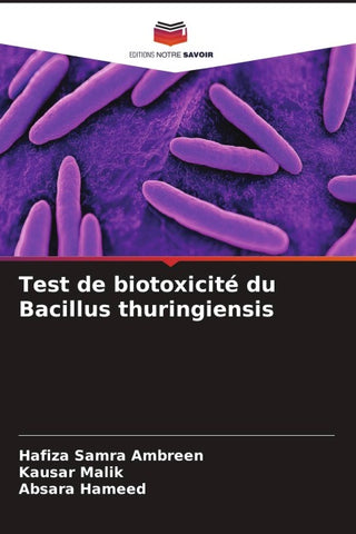 Test de biotoxicité du Bacillus thuringiensis