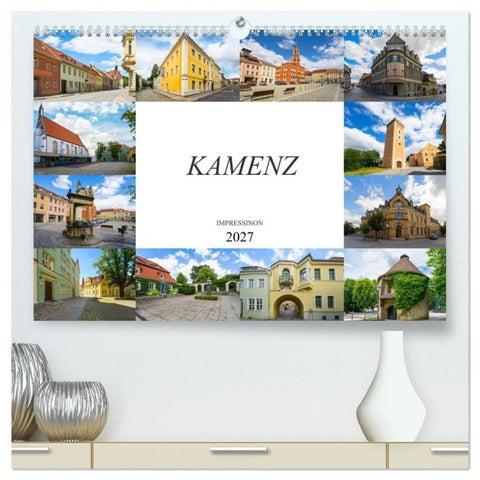 Kamenz Impressionen (hochwertiger Premium Wandkalender 2027 DIN A2 quer), Kunstdruck in Hochglanz