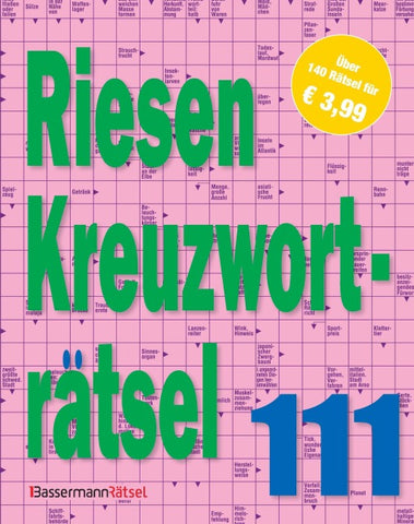 Riesen-Kreuzworträtsel 111 (5 Exemplare à 3,99 €)