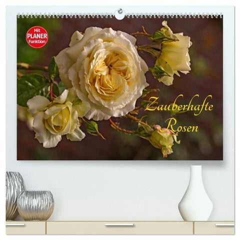 Zauberhafte Rosen (hochwertiger Premium Wandkalender 2027 DIN A2 quer), Kunstdruck in Hochglanz