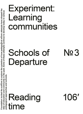 Experiment: Learning Communities