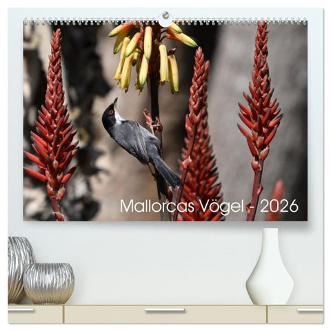 Mallorcas Vögel (hochwertiger Premium Wandkalender 2026 DIN A2 quer), Kunstdruck in Hochglanz