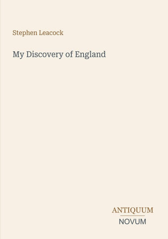 My Discovery of England