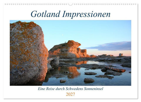 Gotland Impressionen (Wandkalender 2027 DIN A2 quer), CALVENDO Monatskalender