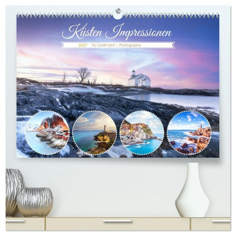 Küsten Impressionen (hochwertiger Premium Wandkalender 2027 DIN A2 quer), Kunstdruck in Hochglanz