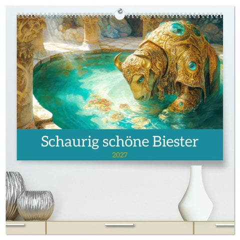 Schaurig schöne Biester (hochwertiger Premium Wandkalender 2027 DIN A2 quer), Kunstdruck in Hochglanz