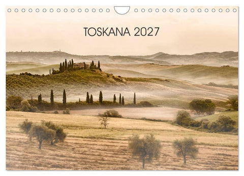 Toskana 2027 (Wandkalender 2027 DIN A4 quer), CALVENDO Monatskalender
