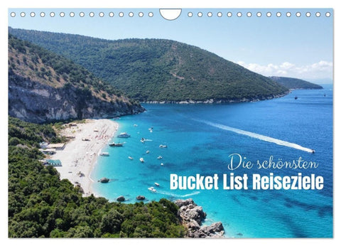 Die schönsten Bucket List Reiseziele (Wandkalender 2027 DIN A4 quer), CALVENDO Monatskalender