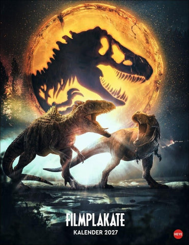 Jurassic Filmplakate Posterkalender 2027