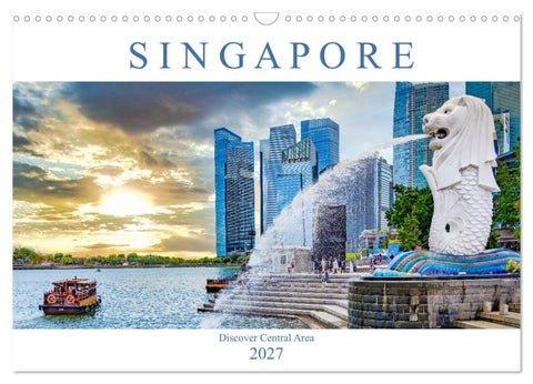 Singapore - Discover Central Area (Wall Calendar 2027 DIN A3 landscape), CALVENDO 12 Month Wall Calendar