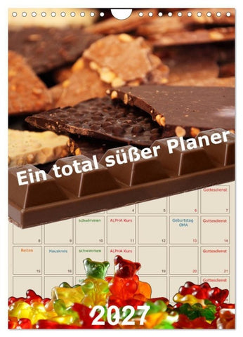 Ein total süßer Planer (Wandkalender 2027 DIN A4 hoch), CALVENDO Monatskalender