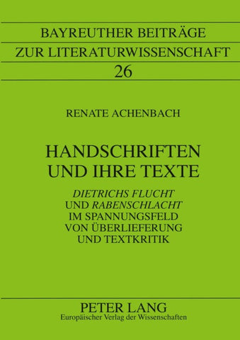 Handschriften und ihre Texte