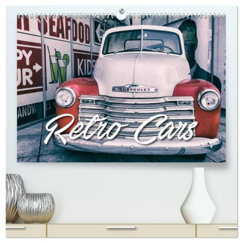 Retro Cars (hochwertiger Premium Wandkalender 2027 DIN A2 quer), Kunstdruck in Hochglanz