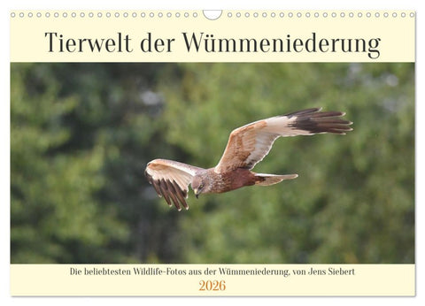 Tierwelt der Wümmeniederung (Wandkalender 2026 DIN A3 quer), CALVENDO Monatskalender