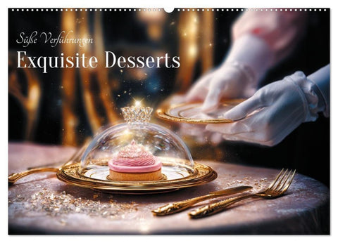 Süße Verführungen - Exquisite Desserts (Wandkalender 2026 DIN A2 quer), CALVENDO Monatskalender