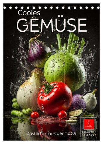 Cooles Gemüse (Tischkalender 2027 DIN A5 hoch), CALVENDO Monatskalender