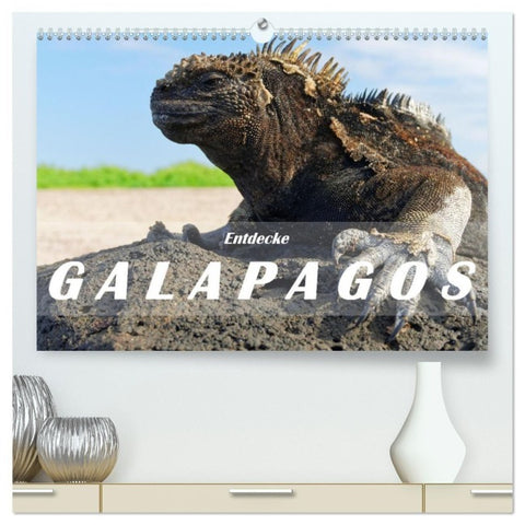 Entdecke Galapagos (hochwertiger Premium Wandkalender 2027 DIN A2 quer), Kunstdruck in Hochglanz