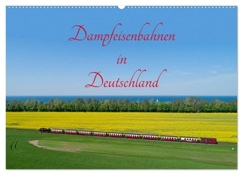 Dampfeisenbahnen in Deutschland (Wandkalender 2027 DIN A2 quer), CALVENDO Monatskalender