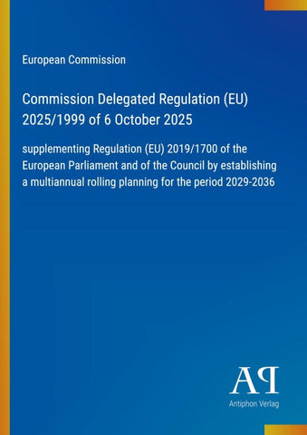 Commission Delegated Regulation (EU) 2025/1999 of 6 October 2025