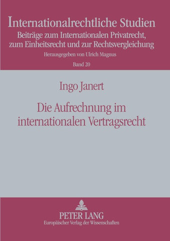 Die Aufrechnung im internationalen Vertragsrecht